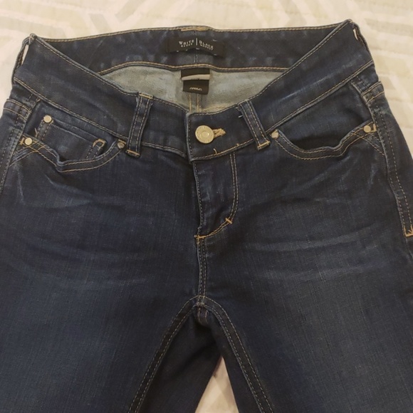 WHBM dark blue 00R boot cut jeans - Picture 5 of 6